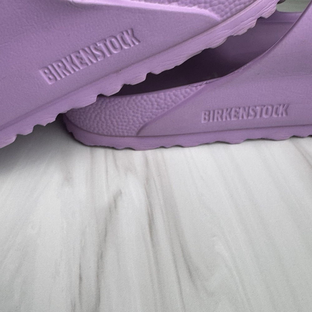 Birkenstock Arizona EVA Sandals 41 Womens 10 Mens 8 Lavender Purple White Buckle - Picture 5 of 16